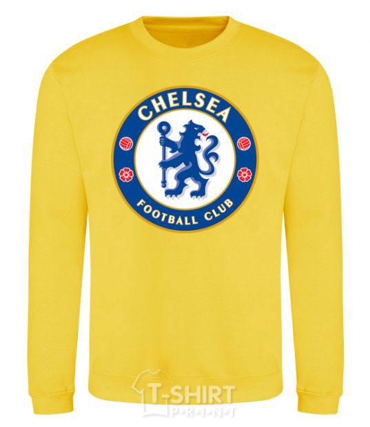 Sweatshirt Chelsea FC logo yellow фото