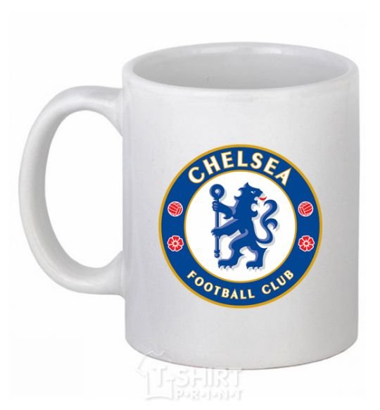 Ceramic mug Chelsea FC logo White фото