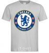 Men's T-Shirt Chelsea FC logo grey фото