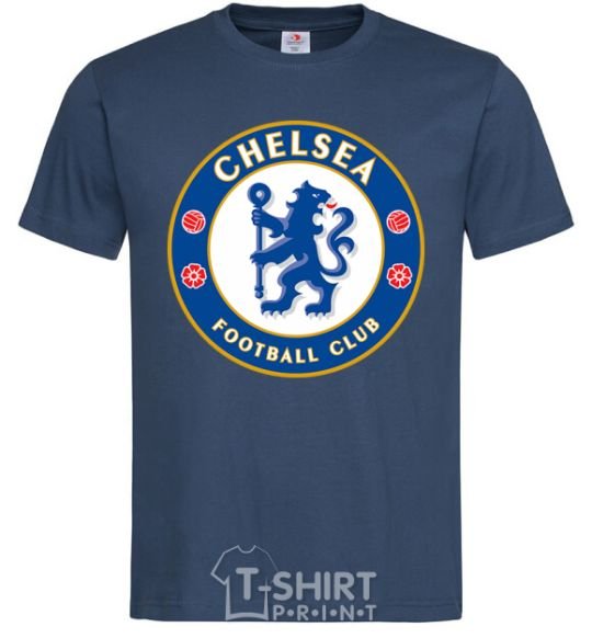 Men's T-Shirt Chelsea FC logo navy-blue фото