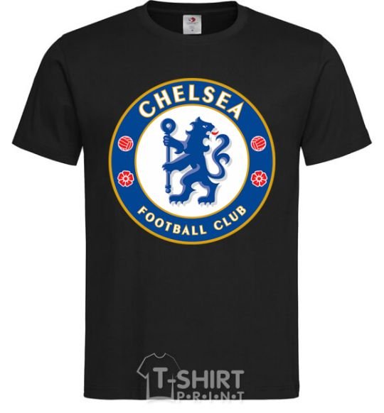 Men's T-Shirt Chelsea FC logo black фото