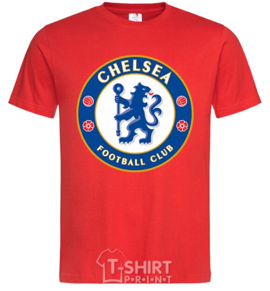 Men's T-Shirt Chelsea FC logo red фото