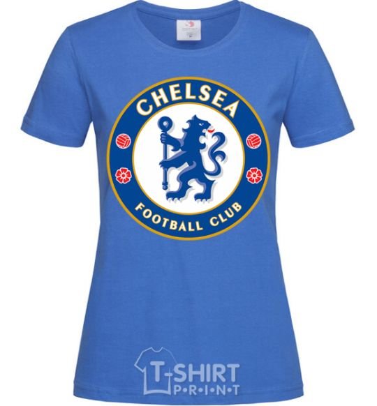 Women's T-shirt Chelsea FC logo royal-blue фото