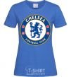 Женская футболка Chelsea FC logo Ярко-синий фото