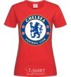 Женская футболка Chelsea FC logo Красный фото