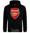 Мужская толстовка (худи) Arsenal logo Черный фото