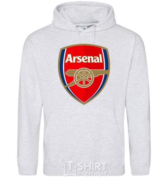 Men`s hoodie Arsenal logo sport-grey фото