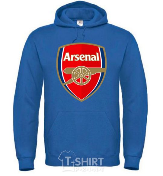 Мужская толстовка (худи) Arsenal logo Сине-зеленый фото