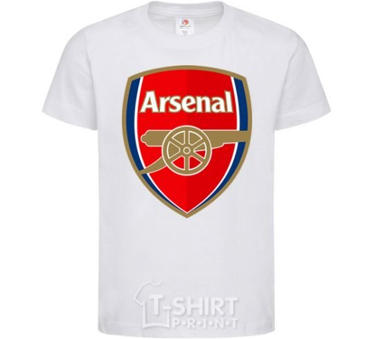 Kids T-shirt Arsenal logo White фото