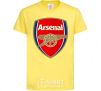 Детская футболка Arsenal logo Лимонный фото