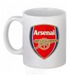 Ceramic mug Arsenal logo White фото