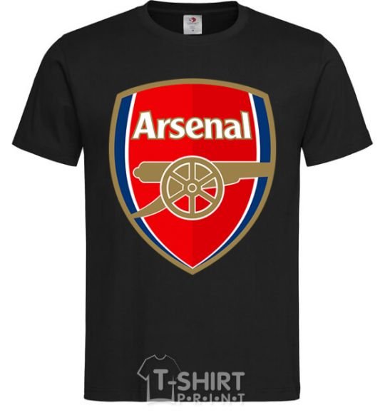 Мужская футболка Arsenal logo Черный фото