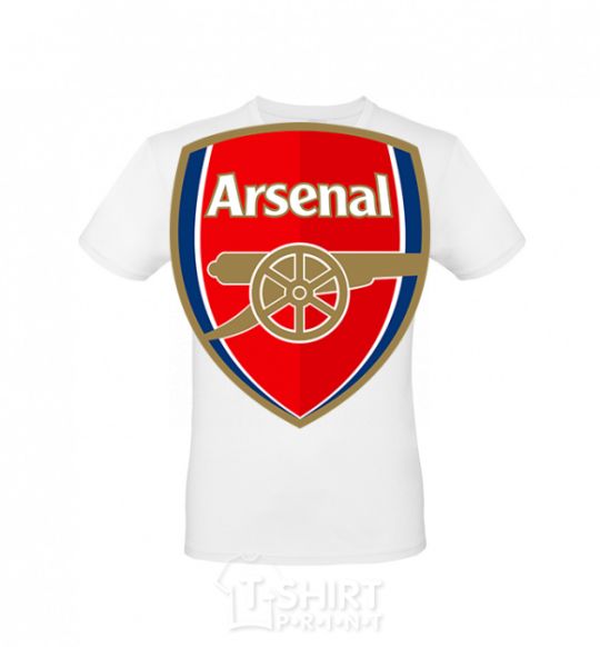 Мужская футболка Arsenal logo Белый фото