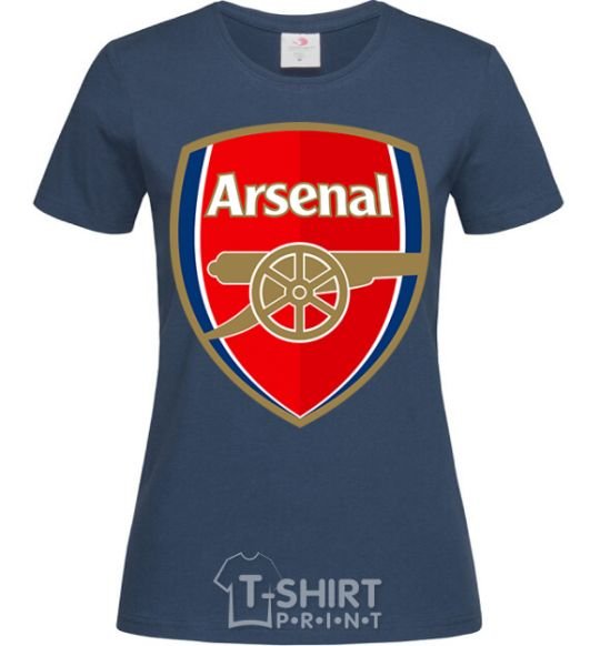 Женская футболка Arsenal logo Темно-синий фото
