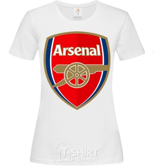 Women's T-shirt Arsenal logo White фото