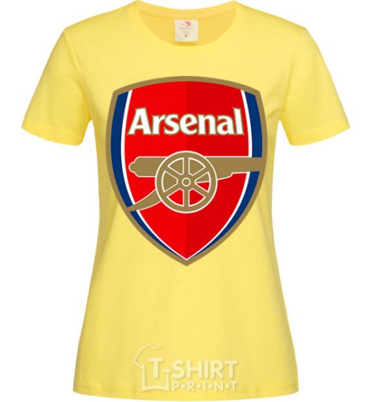 Женская футболка Arsenal logo Лимонный фото