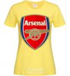 Женская футболка Arsenal logo Лимонный фото
