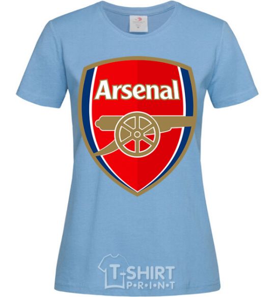 Women's T-shirt Arsenal logo sky-blue фото