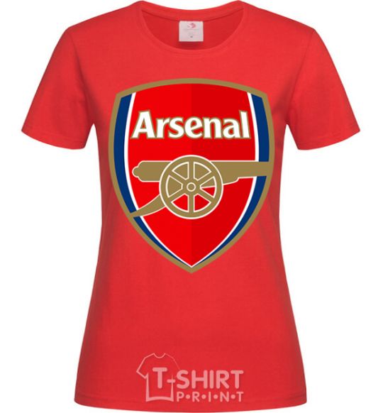 Women's T-shirt Arsenal logo red фото