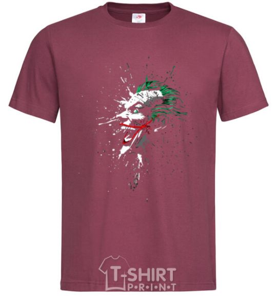 Men's T-Shirt Joker splash burgundy фото