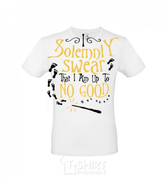 Men's T-Shirt I solemnly swear that i am up to no good White фото