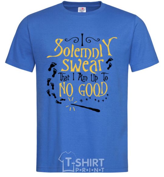 Men's T-Shirt I solemnly swear that i am up to no good royal-blue фото