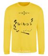 Sweatshirt I solemnly swear that i am up to no good yellow фото