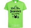 Kids T-shirt Run like dementors are chasing you orchid-green фото