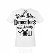 Men's T-Shirt Run like dementors are chasing you White фото