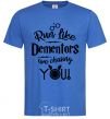 Men's T-Shirt Run like dementors are chasing you royal-blue фото