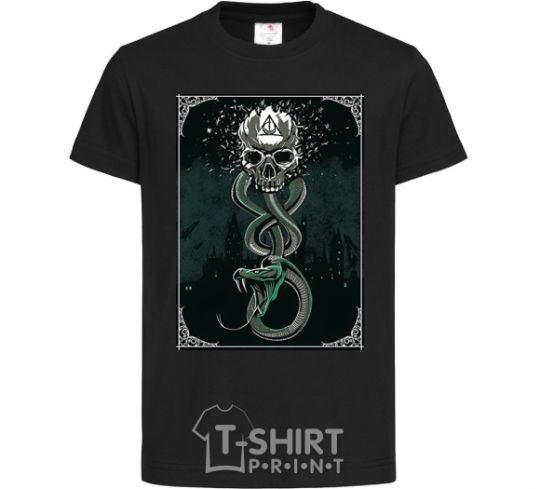 Kids T-shirt The mark of death black фото