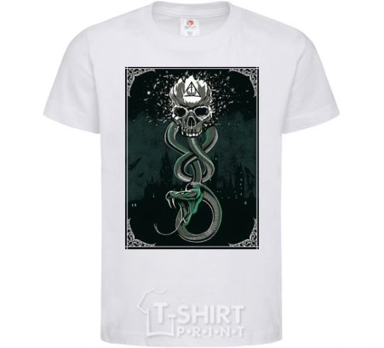 Kids T-shirt The mark of death White фото