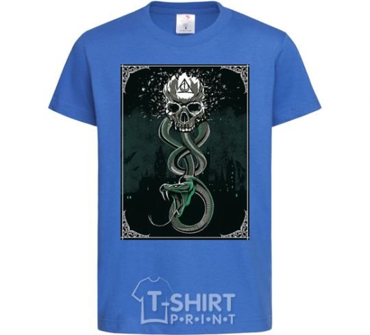 Kids T-shirt The mark of death royal-blue фото