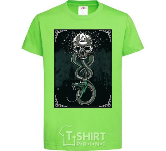 Kids T-shirt The mark of death orchid-green фото