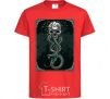 Kids T-shirt The mark of death red фото