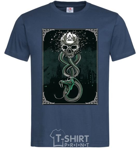 Men's T-Shirt The mark of death navy-blue фото