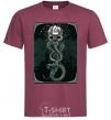 Men's T-Shirt The mark of death burgundy фото