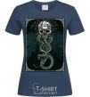 Женская футболка Метка смерти Темно-синий фото