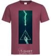 Men's T-Shirt Elderberry stick burgundy фото