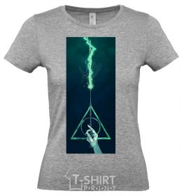 Women's T-shirt Elderberry stick grey фото
