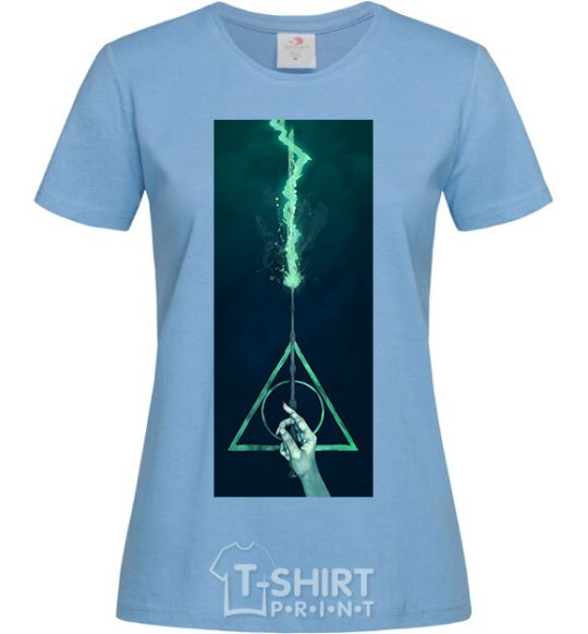 Women's T-shirt Elderberry stick sky-blue фото