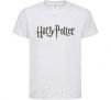 Kids T-shirt Harry Potter logo White фото