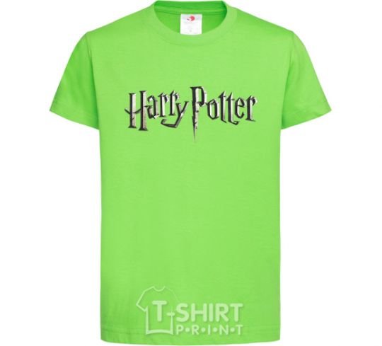 Kids T-shirt Harry Potter logo orchid-green фото