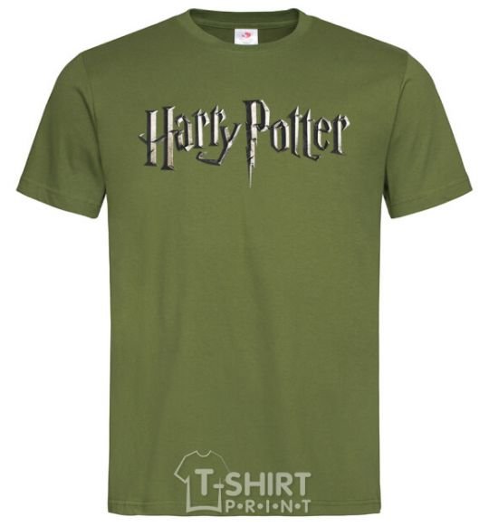 Men's T-Shirt Harry Potter logo millennial-khaki фото