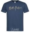 Men's T-Shirt Harry Potter logo navy-blue фото