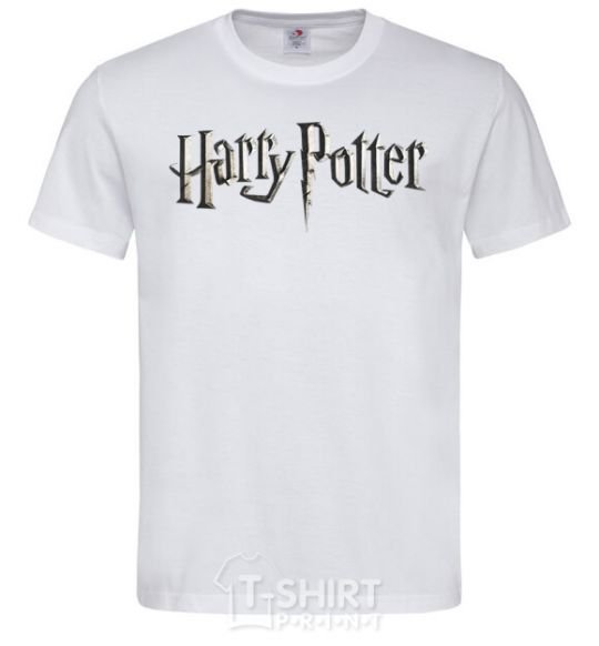 Мужская футболка Harry Potter logo Белый фото