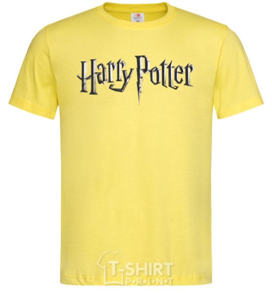 Men's T-Shirt Harry Potter logo cornsilk фото
