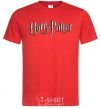 Men's T-Shirt Harry Potter logo red фото