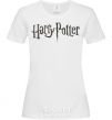 Women's T-shirt Harry Potter logo White фото