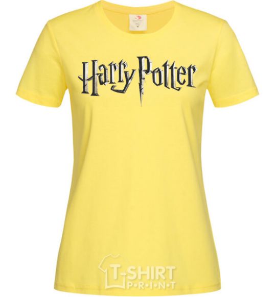 Women's T-shirt Harry Potter logo cornsilk фото
